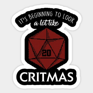 dnd critmas Sticker